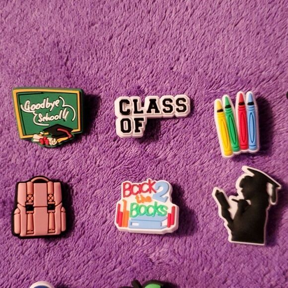25 Teacher Educater Professor Assistant School Crocs Jibbitz Shoe Charms - Picture 2 of 7